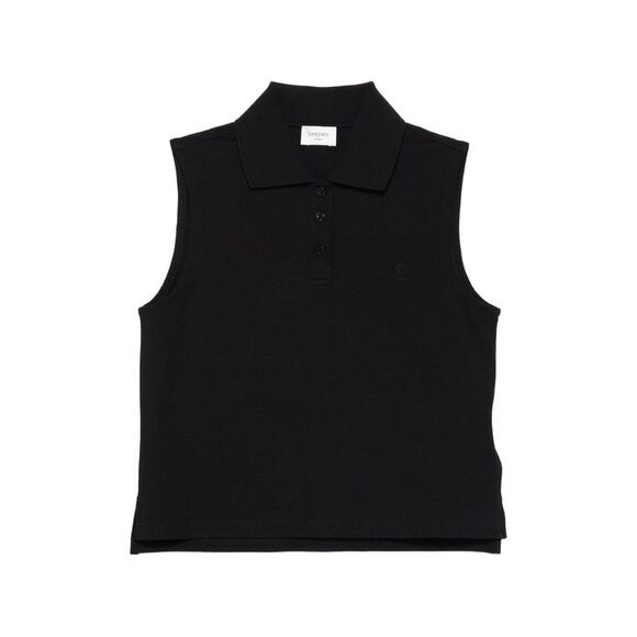 Saint Laurent Black Tops - Polo Tops Women